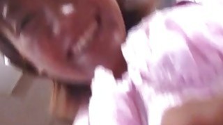 Aoi gives a sizzling blowjob and gets tits sprayed